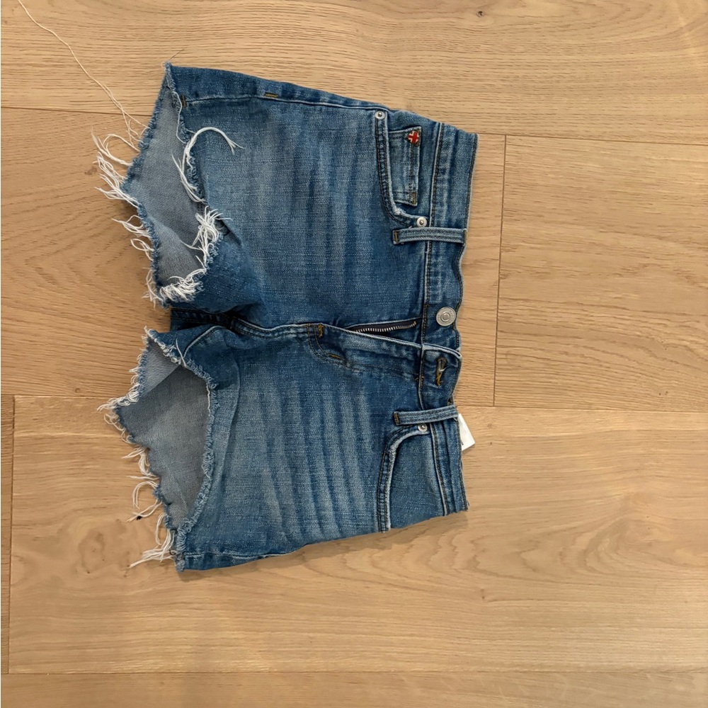 Hudson Jeans Distressed Blue Jean Shorts